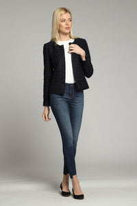 Navy Tweed Jacket