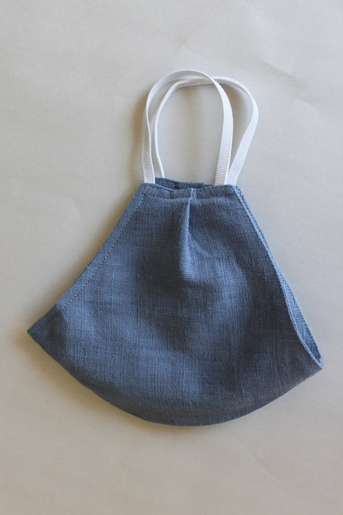 Linen Protective Cloth Mask in Blue