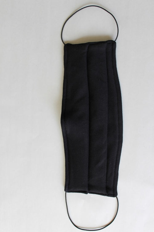 Black Protective Reusable Face Mask with Filter Pocket