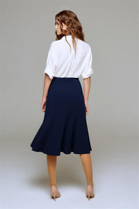 Midi skirt in navy