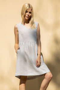 Copenhagen raised-waist oversized shift dress
