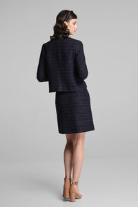 Navy Tweed Jacket