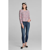 Tweed Jacket in Blue, Red and White