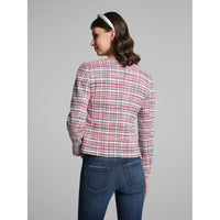 Tweed Jacket in Blue, Red and White