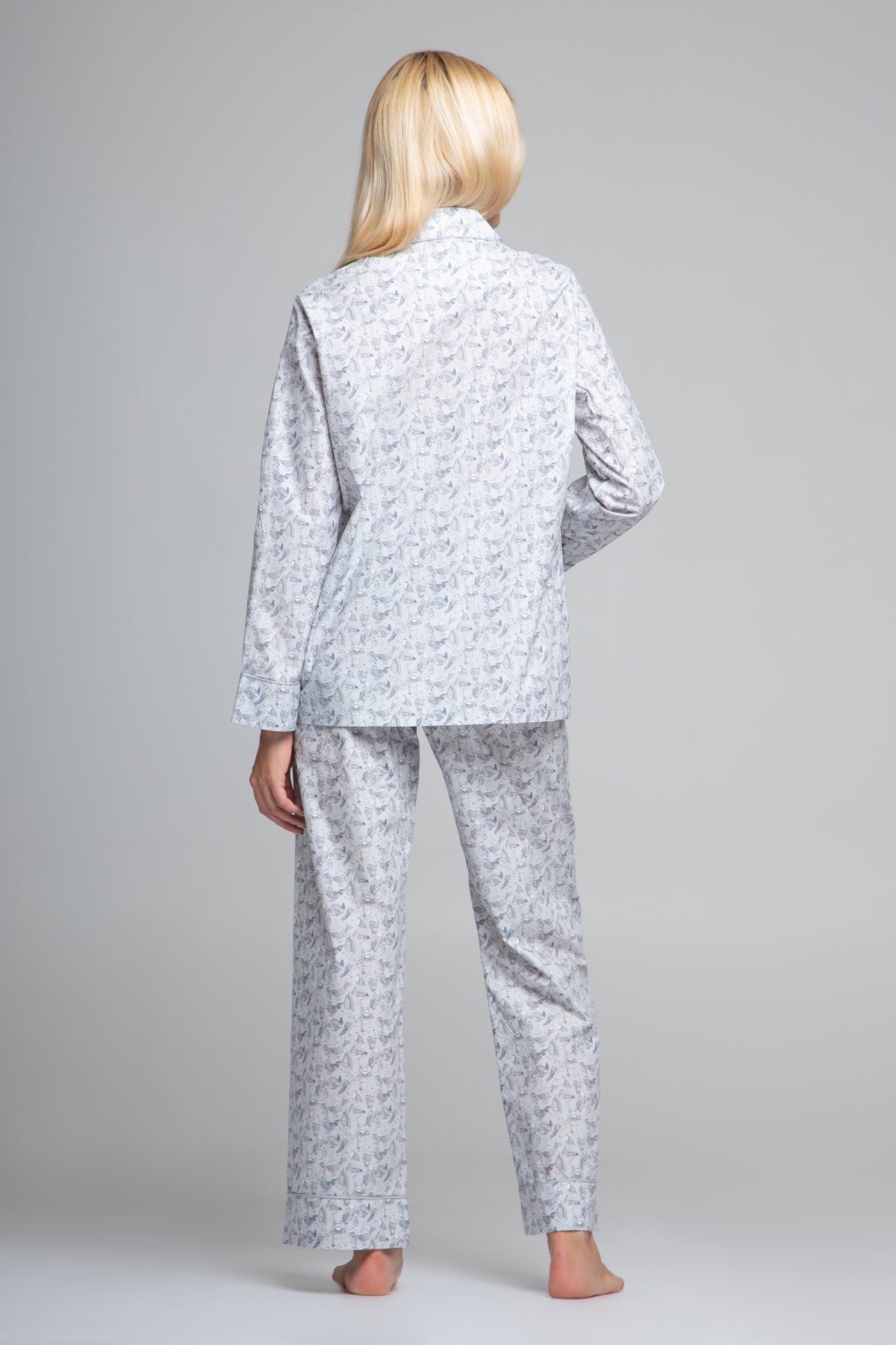 Beak To Beak Liberty Print Cotton Pyjama Set