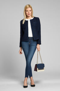 Navy Tweed Jacket