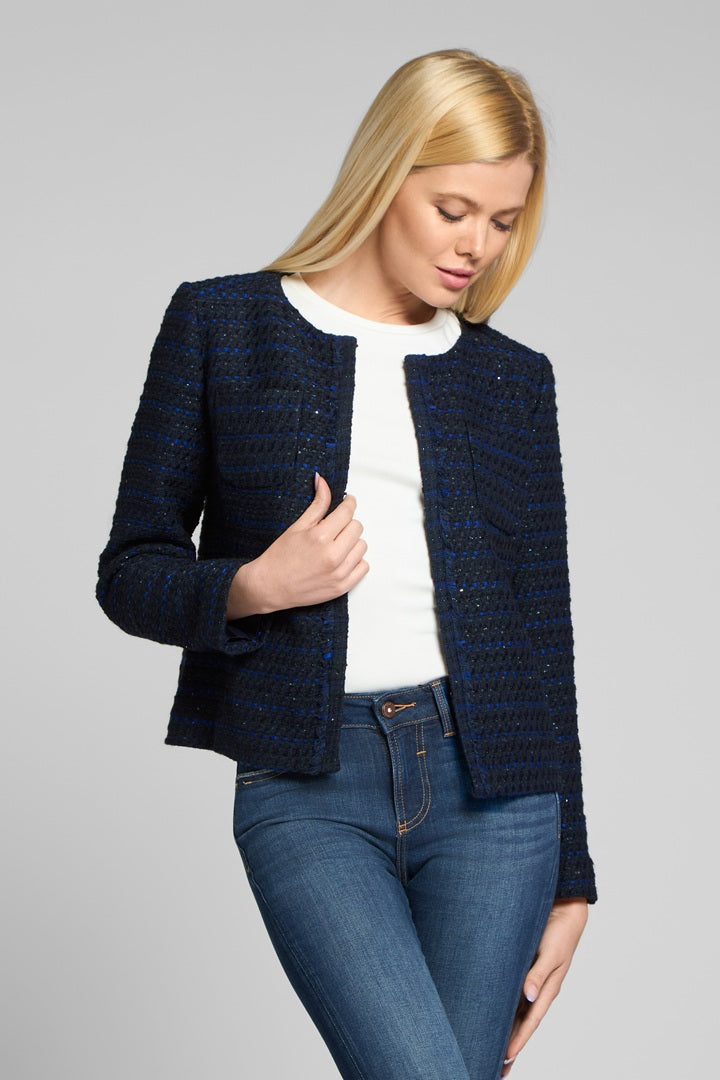Navy Tweed Jacket