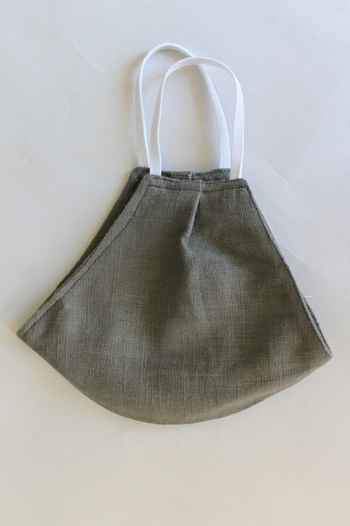 Linen Protective Cloth Mask in Green