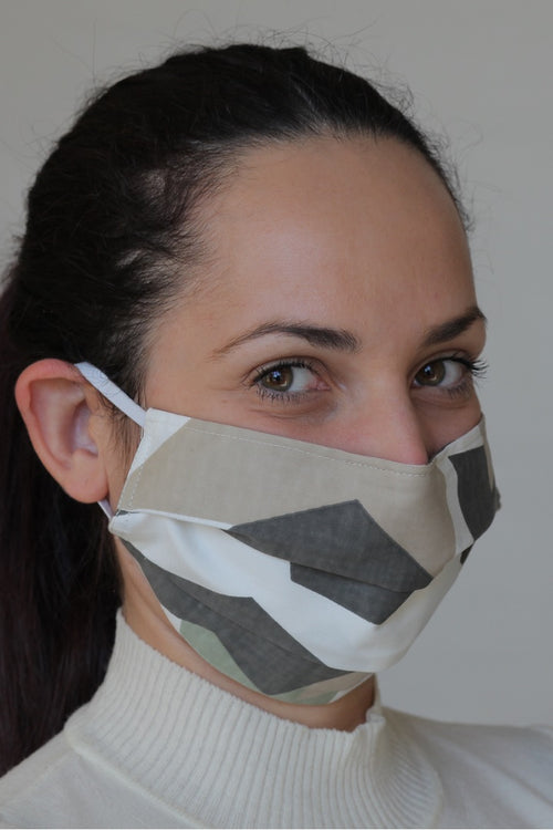 Protective Cotton Cloth Mask with Integrated Filter with Camouflage Print
