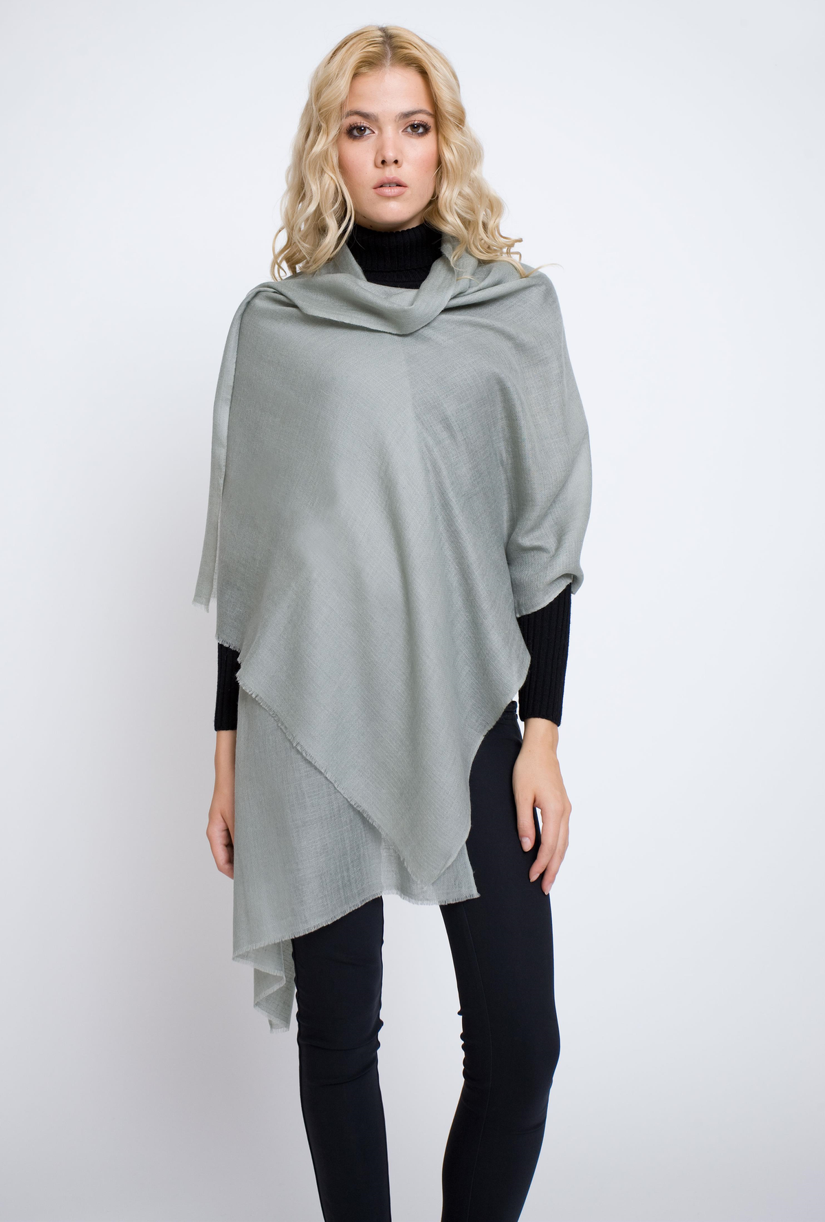 Light Grey Cashmere Shawl