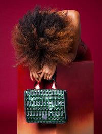 Chequer Green Mirror Bag