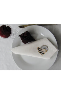 Set of 4 Embroidered Linen Napkins – London Landmarks