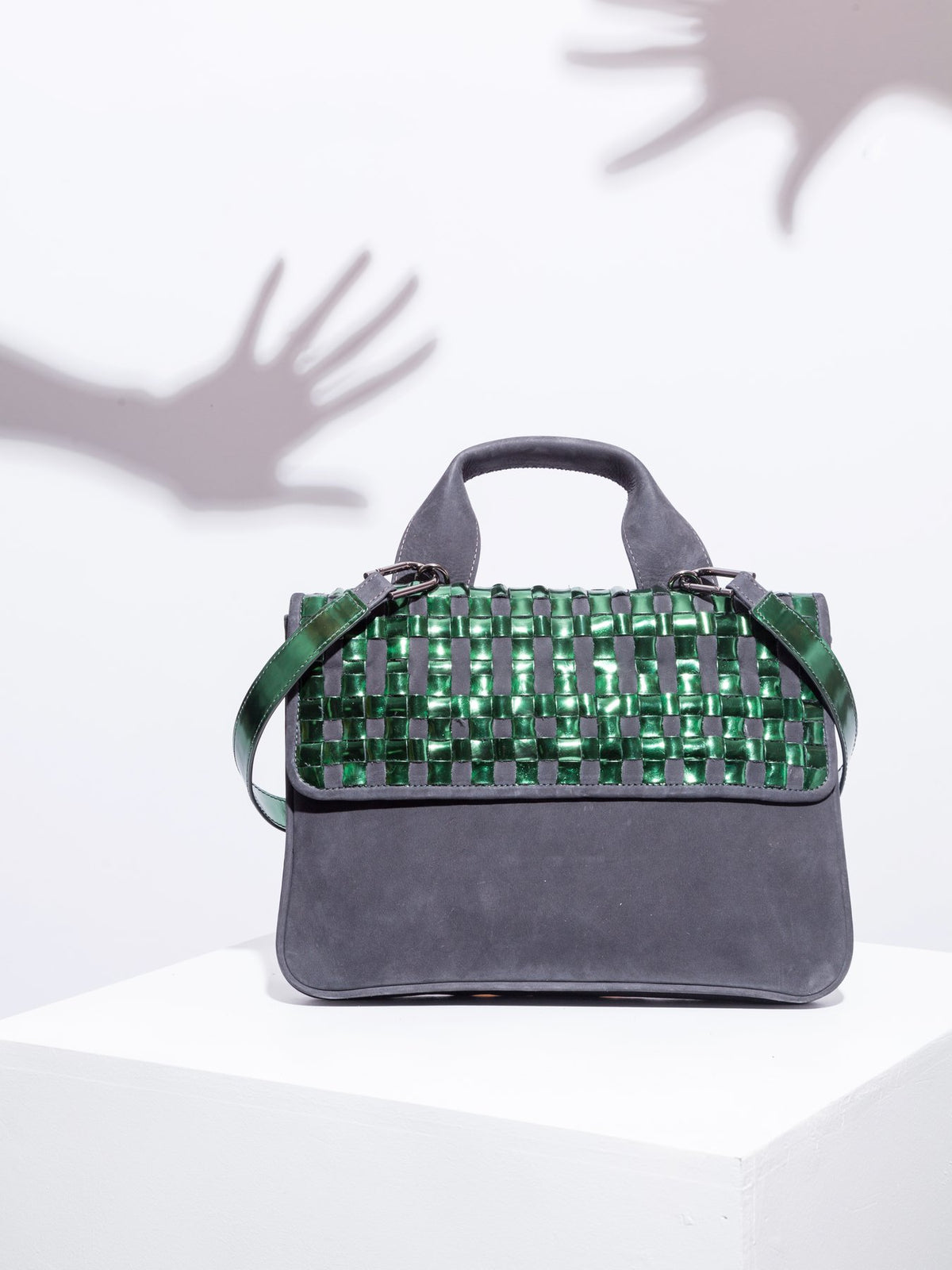 Chequer Green Mirror Bag
