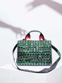 Chequer Green Mirror Bag