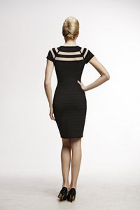 Bodycon Dress with Cut-Out Detail in Black