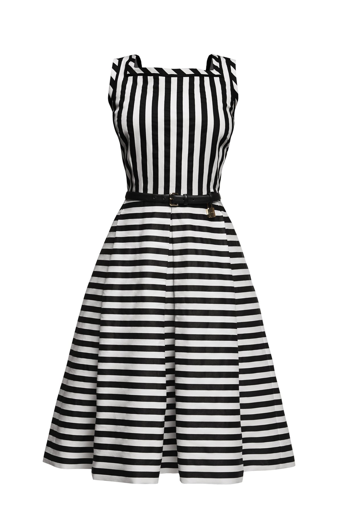 Striped Sleeveless Dress