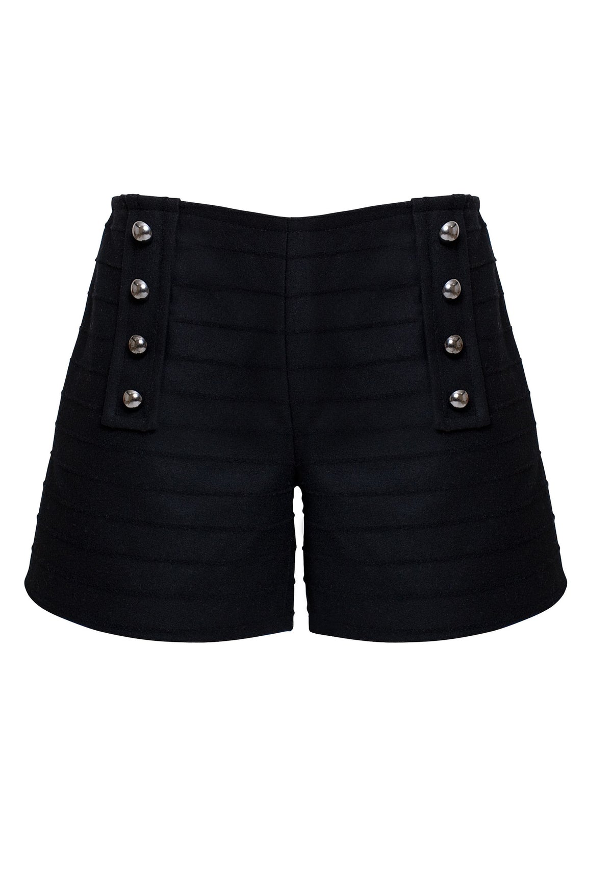 Wool and cashmere shorts